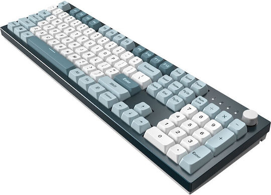 Montech MKey Freedom Гейминг Механична Клавиатура с Gateron G-Pro Red суичове и RGB подсветка (Английски US) Червен