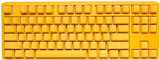 Ducky One 3 Gaming Keyboard Tenkeyless with Cherry MX Silver switches and RGB lighting (English US) Yellow