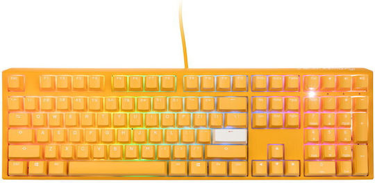 Ducky One 3 Gaming Μηχανικό Πληκτρολόγιο με Cherry MX Black διακόπτες και RGB φωτισμό (Αγγλικό US) Κίτρινο