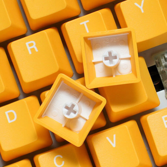 Ducky One 3 Gaming Keyboard Tenkeyless with Cherry MX Clear switches and RGB lighting (English US) Yellow