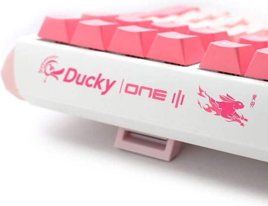 Ducky One 3 Gossamer Gaming Μηχανικό Πληκτρολόγιο με Cherry MX Black διακόπτες (Αγγλικό US) Ροζ