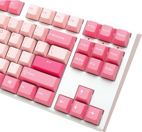 Ducky One 3 TKL Gossamer Gaming Mechanical Keyboard Tenkeyless with Cherry MX Black switches (English US) Pink