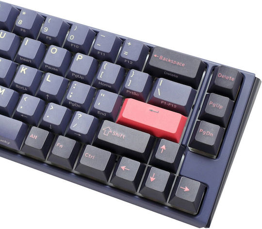 Ducky Wired One 3 Cosmic Sf Gaming Mechanical Keyboard 65% with Cherry MX Red switches and RGB lighting (English US)