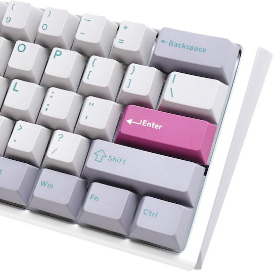 Ducky One 3 Mini Gaming Mechanical Keyboard 60% with Cherry MX Speed Silver switches and RGB lighting (English US) Mist Grey