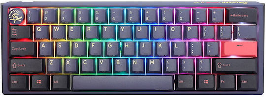 Ducky One 3 Mini Gaming Μηχανικό Πληκτρολόγιο 60% με Cherry MX Speed Silver διακόπτες και RGB φωτισμό (Αγγλικό US) Cosmic