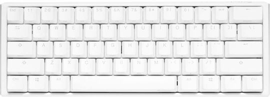 Ducky One 3 Classic Mini Gaming Μηχανικό Πληκτρολόγιο 60% με Cherry MX Brown διακόπτες και RGB φωτισμό (Αγγλικό US) Pure White