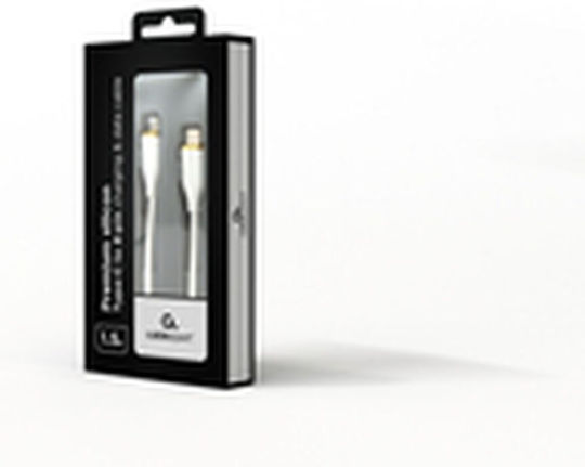 Gembird USB-A to Lightning Cable 20W Λευκό 1.5m