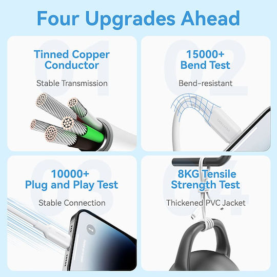 Vention USB-A to Lightning Cable Μπλε 1m LAMSF