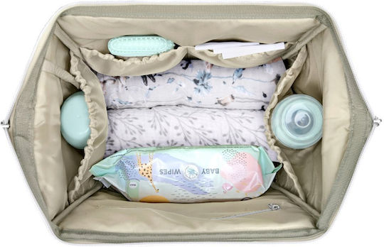 Kikka Boo Diaper Bag Siena Beige 44.5x35.5x47cm.