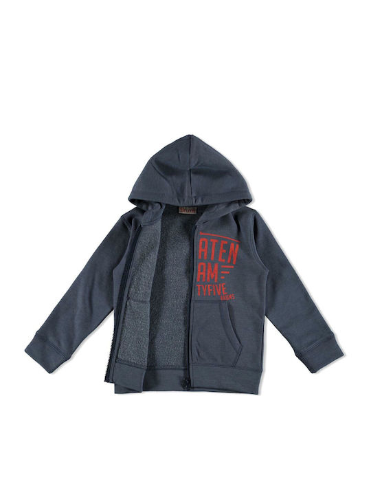 Brums Cardigane pentru Copii Fleece Full Zipper Top W Hood C.t 163bffc012-278 Albastru Băiat