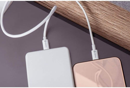 Forcell Редовна USB-C към Lightning кабел 30W Бял 1м (C901 MFI)
