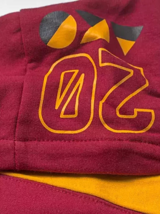 Cardigan pentru copii Aco Băieți Burgundy