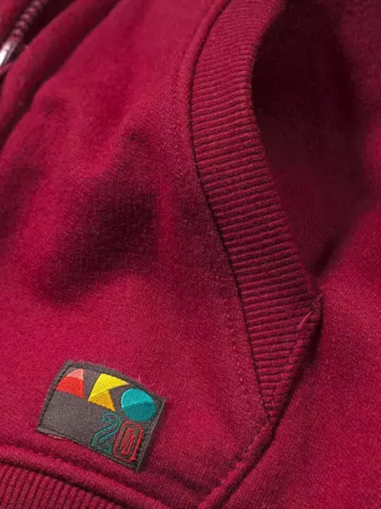 Cardigan pentru copii Aco Băieți Burgundy