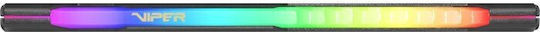Patriot Viper Steel RGB DDR4 με Module 1x8GB και Ταχύτητα 3600 για Desktop