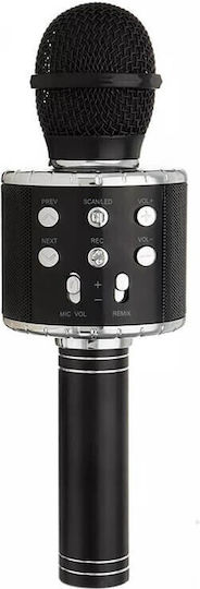 WSTER Μικρόφωνο Karaoke Ασύρματο WS-858 WS-868 WS-858 Μαύρο