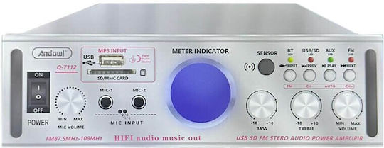 Andowl Ενισχυτής Karaoke Q-T112 Mini Q-T112 Γκρι