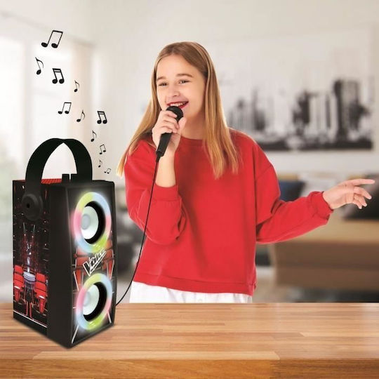 Lexibook Ηχείο Karaoke με Ενσύρματo Μικρόφωνο και Εφέ Φωτισμού Voice BTP180TVZ Κόκκινο