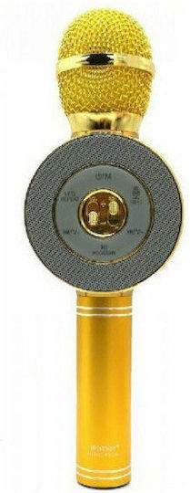 Microfon Karaoke Wireless WS-669 Auriu