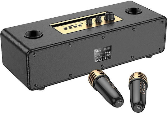 Hoco Karaoke Speaker With Wireless Microphones BS63 Gold