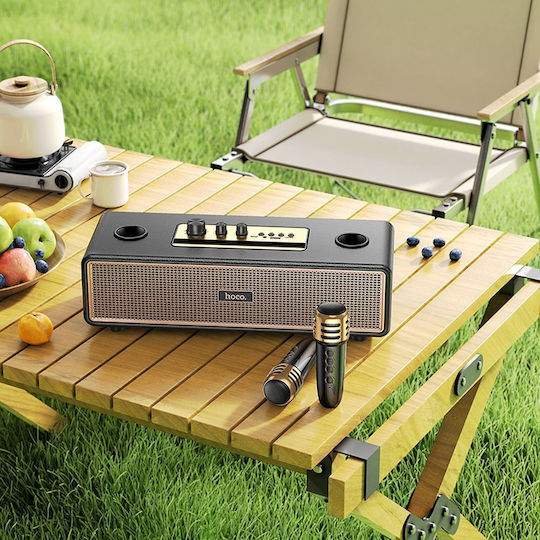Hoco Karaoke Speaker With Wireless Microphones BS63 Gold