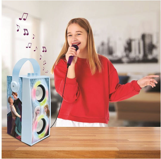 Lexibook Karaoke Speaker with Wired Microphone and Lighting Effects 23894C BTP180FZZ Light Blue