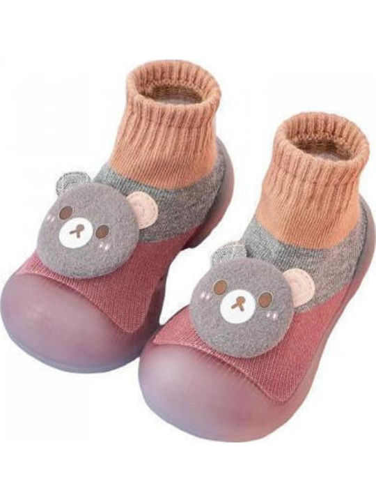 Childrenland Stopper Socks Chila147 Pink Bear