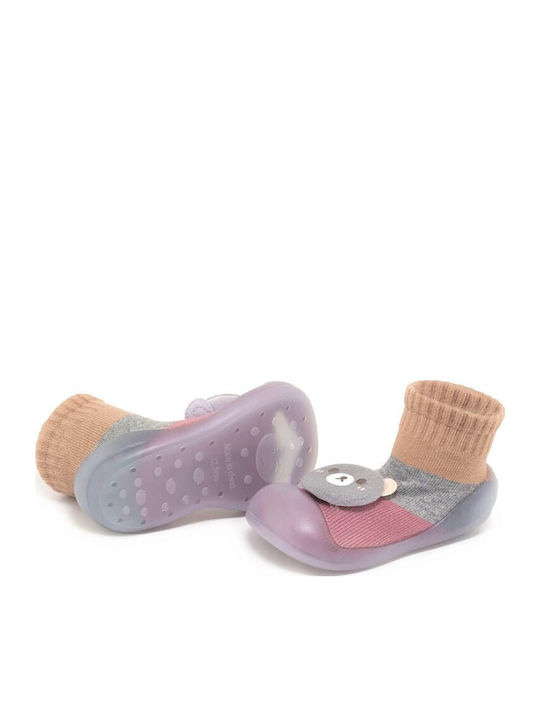 Childrenland Kids' Long Slipper Socks Pink