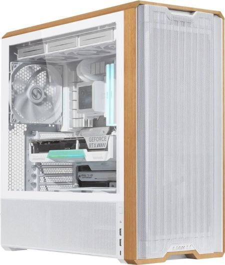Lian Li Lancool 217 Gaming Midi Tower Computer Case with Side Window White