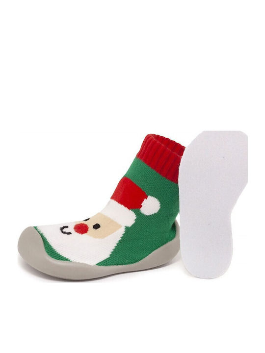 Childrenland Stopper Socks Chil6147 Sanτa Claus