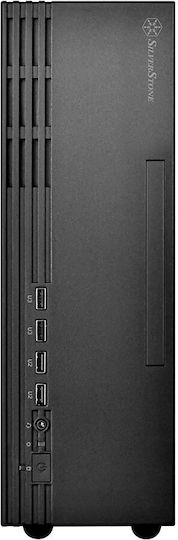 Silverstone ML11B Home Theater Κουτί Υπολογιστή Μαύρο