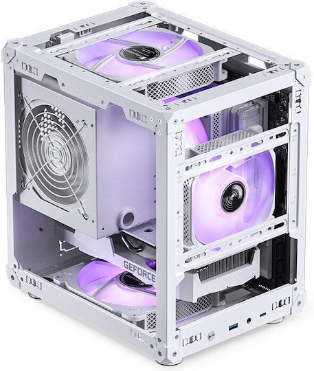 Jonsbo C6 Mini Tower Κουτί Υπολογιστή Λευκό