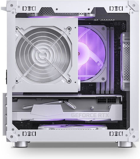 Jonsbo C6 Mini Tower Κουτί Υπολογιστή Λευκό