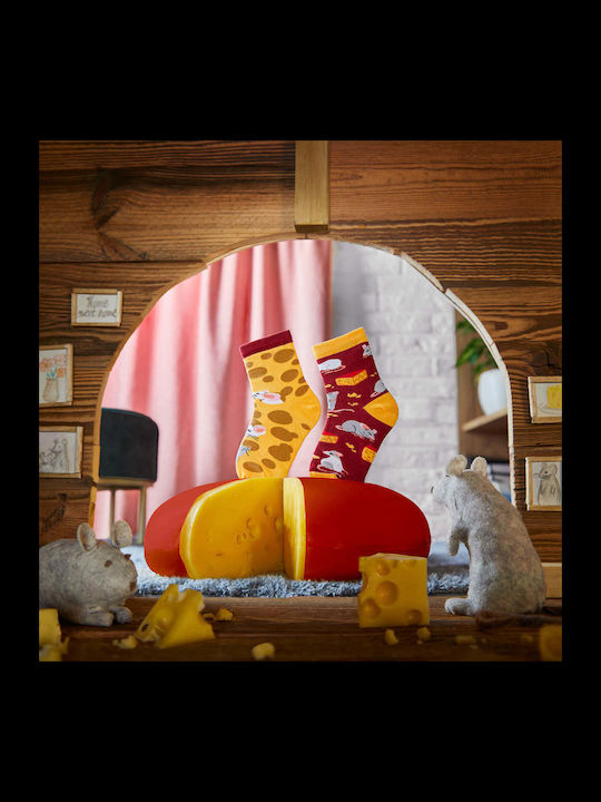 Κάλτσες Many Mornings Mouse Cheese Kids Πολύχρωμες
