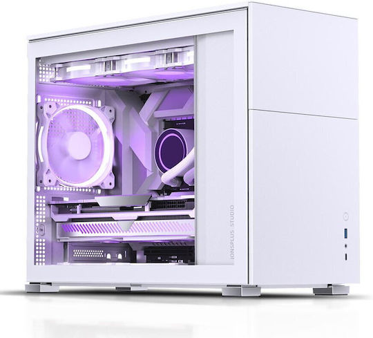 Jonsbo D31 Gaming Mini Tower Computer Case with Side Window White