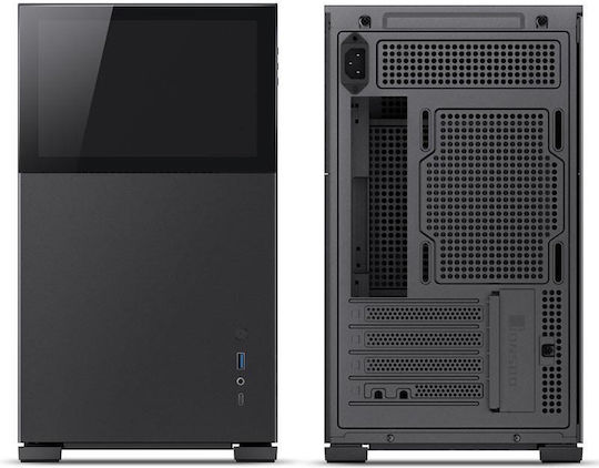 Jonsbo D31 Screen Gaming Mini Tower Κουτί Υπολογιστή με Πλαϊνό Παράθυρο Μαύρο
