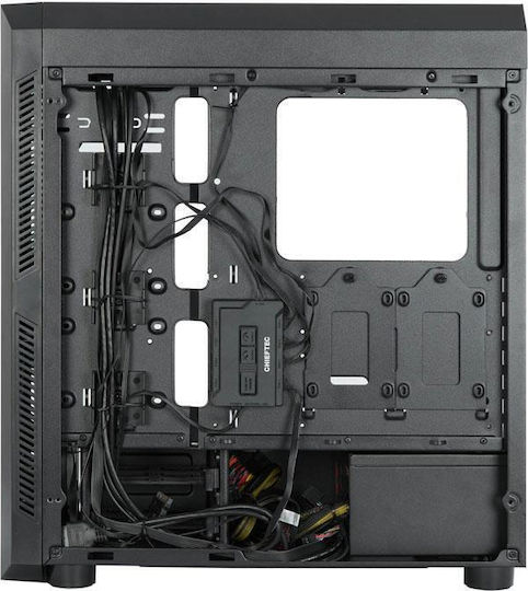 Chieftec Scorpion III Gaming Midi Tower Κουτί Υπολογιστή με Πλαϊνό Παράθυρο και RGB Φωτισμό Μαύρο