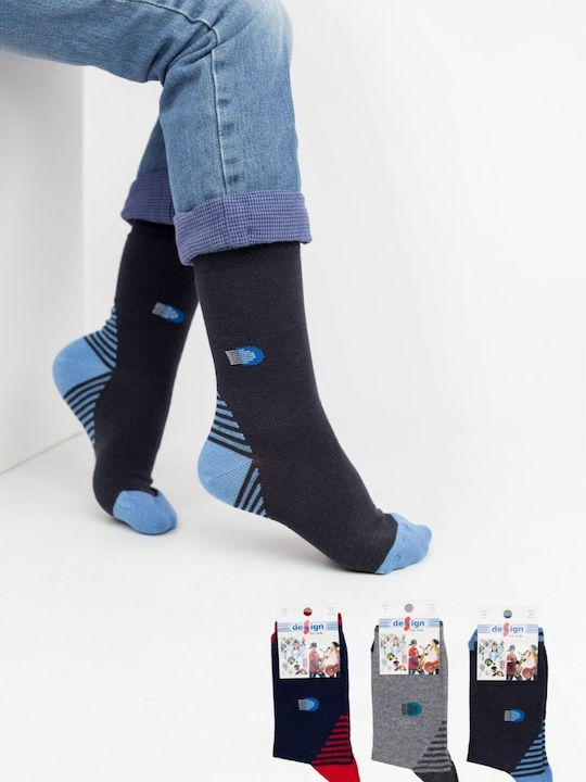 Design Letters Kids' Socks Knee-High Multicolored 3 Pairs