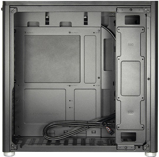 Inter-Tech X2 Duplex Pro Mini Tower Κουτί Υπολογιστή Μαύρο