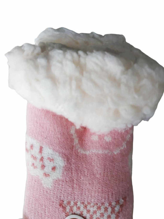 Fengi Kindersocken Rutschfest Pink