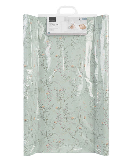 Kikka Boo Harte Wickelauflage mit Abdeckung Secret Garden aus Kunststoff Green 50x80cm