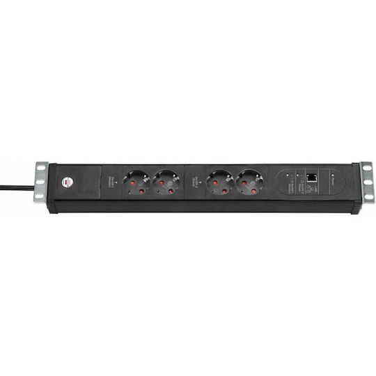 Brennenstuhl Premium-Web-Line Rack Multi-socket 19" 4x 3m 1156057984 1buc