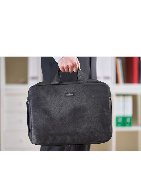 Nilox Basic Τσάντα Ώμου / Χειρός για Laptop 15.6" σε Μαύρο χρώμα