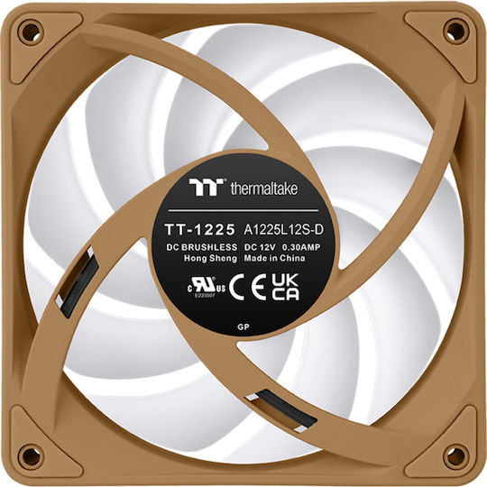 Thermaltake CT120 EX Umkehrklinge Gehäuselüfter (2000rpm / 65,82cfm) mit ARGB Beleuchtung 3er Pack Gravel Sand