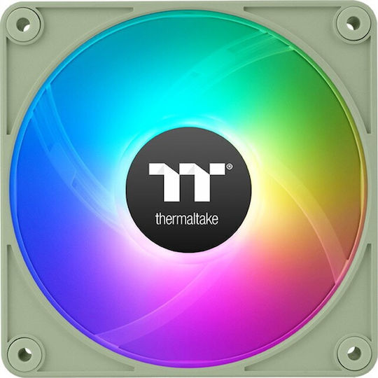 Thermaltake CT140 EX Ventilator Pentru Carcasă (1800rpm / 90,3cfm) cu Iluminare ARGB și Conexiune 4-Pin PWM 3 Bucăți Verde Matcha