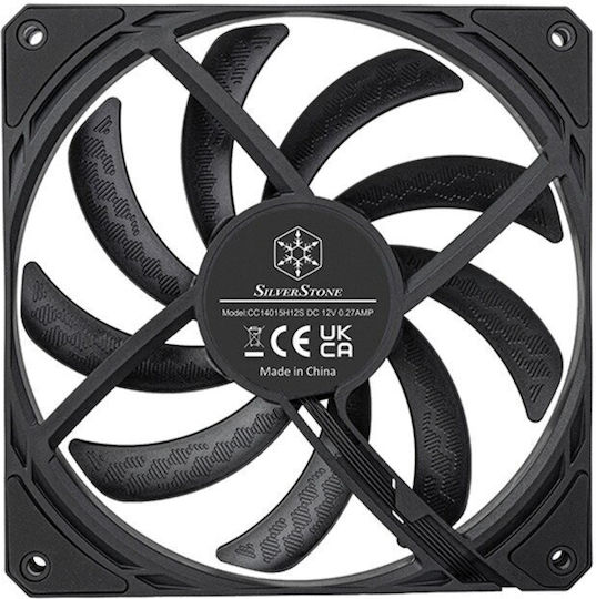 Silverstone Air Slimmer 140 Case Fan 1700rpm 82cfm with ARGB Lighting and 4-Pin PWM Connection