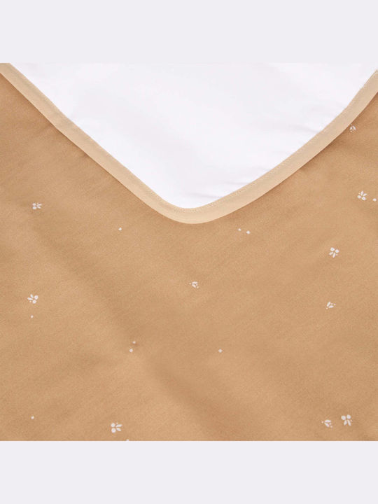 Nobodinoz Portable Changing Pad made of Fabric Terracotta Blush little cherries 65x45cm