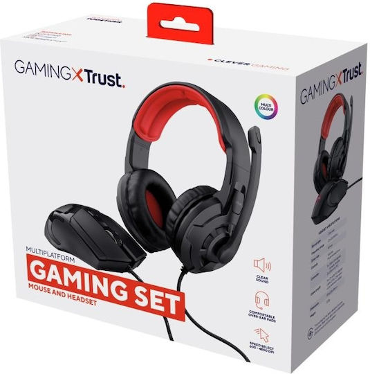 Trust 24761 & Ποντίκι Over Ear Gaming Headset με σύνδεση 3.5mm