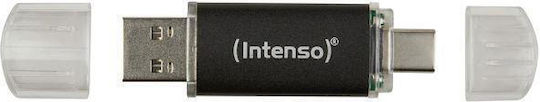 Intenso Twist Line 256GB USB 3.2 Stick with connection USB-C & USB-A Black