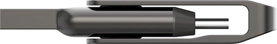 Lexar Jumpdrive 256GB USB 2.0 Stick με σύνδεση USB-C & USB-A Γκρι