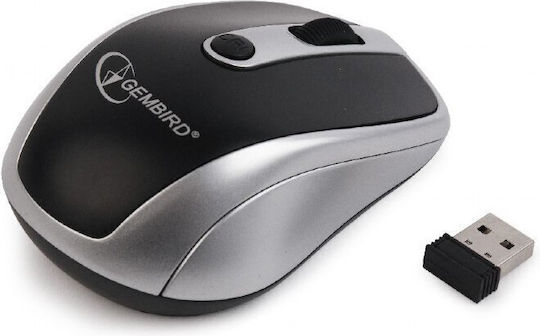 Gembird MUSW-6B-02-BG Wireless Ergonomic Mouse Black/Spacegrey